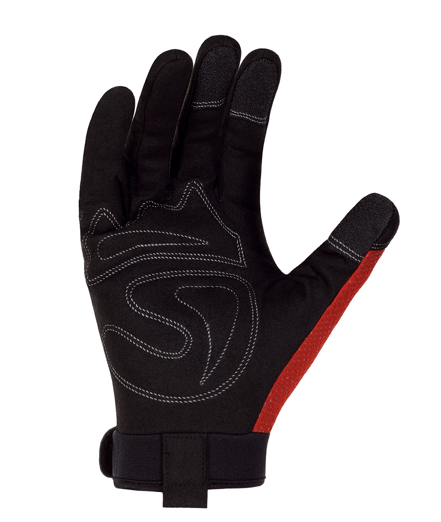 teXXor® Kunstleder-Handschuhe BUCKLEY, SB-Verpackung rot/schwarz