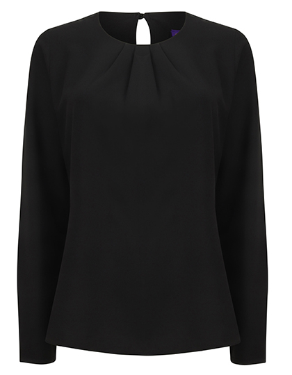 Bluse – Ladies´ Pleat Front Long Sleeved Blouse