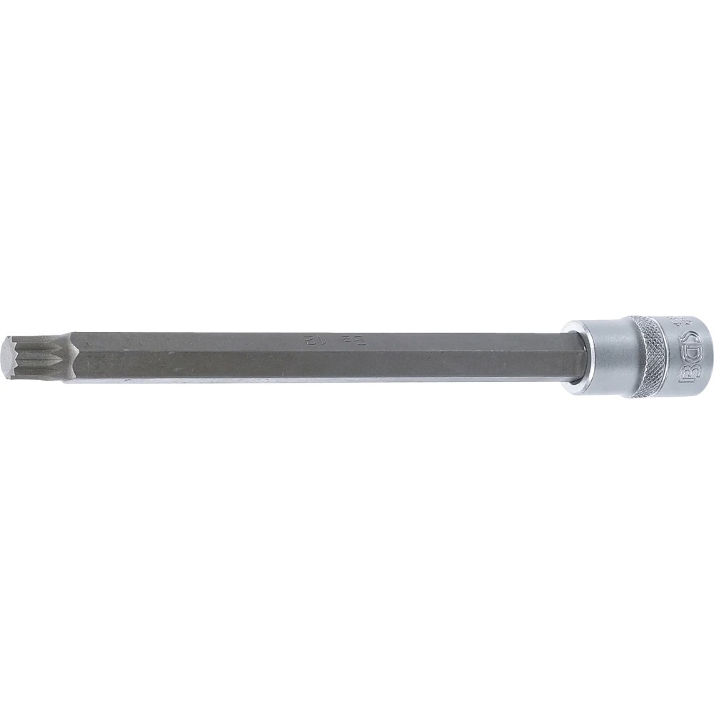 Bit-Einsatz, Länge 200 mm, Antrieb Innenvierkant 12,5 mm (1/2"), Innenvielzahn (für XZN) M12