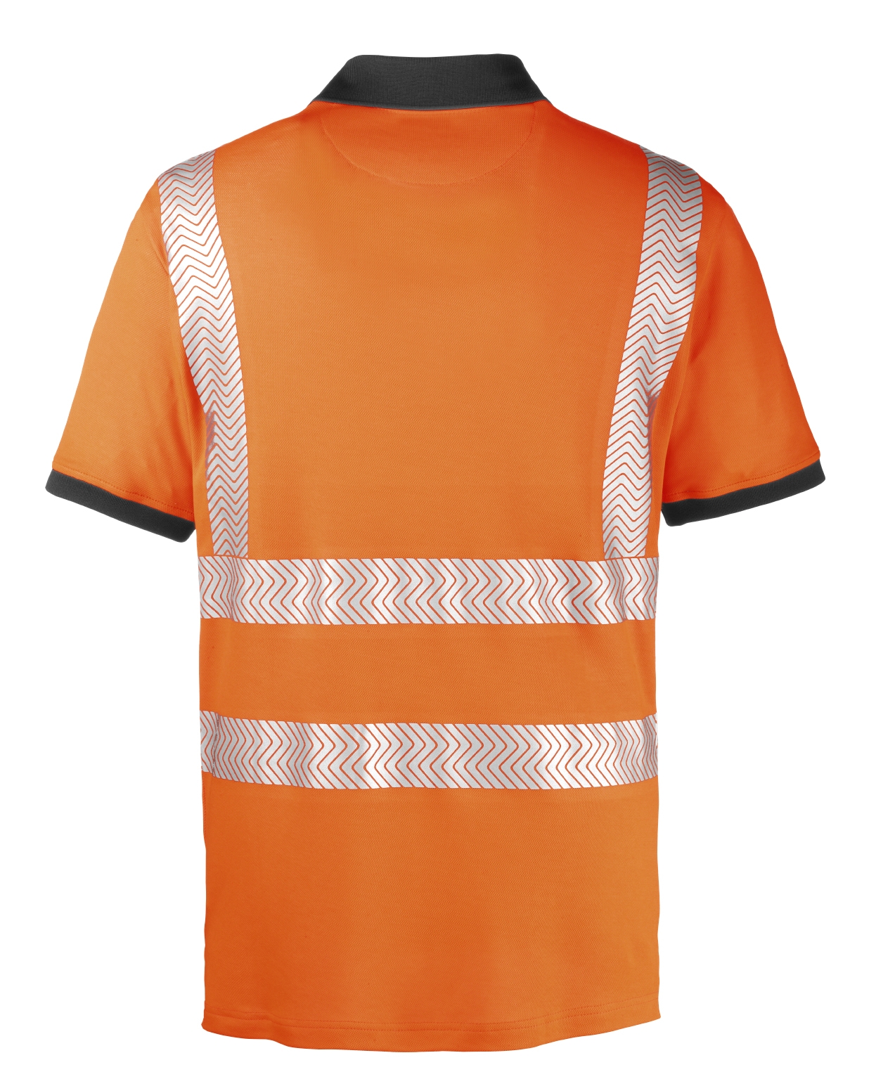 4PROTECT® Warnschutz UV-Poloshirt ORLANDO leuchtorange/grau