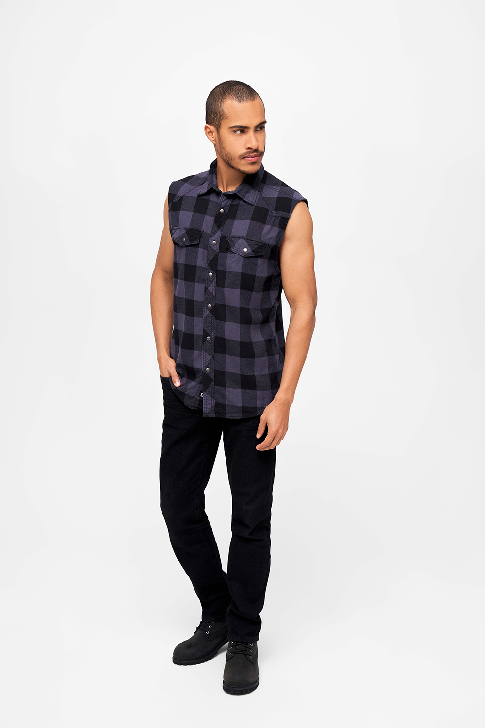 Check Shirt Sleeveless