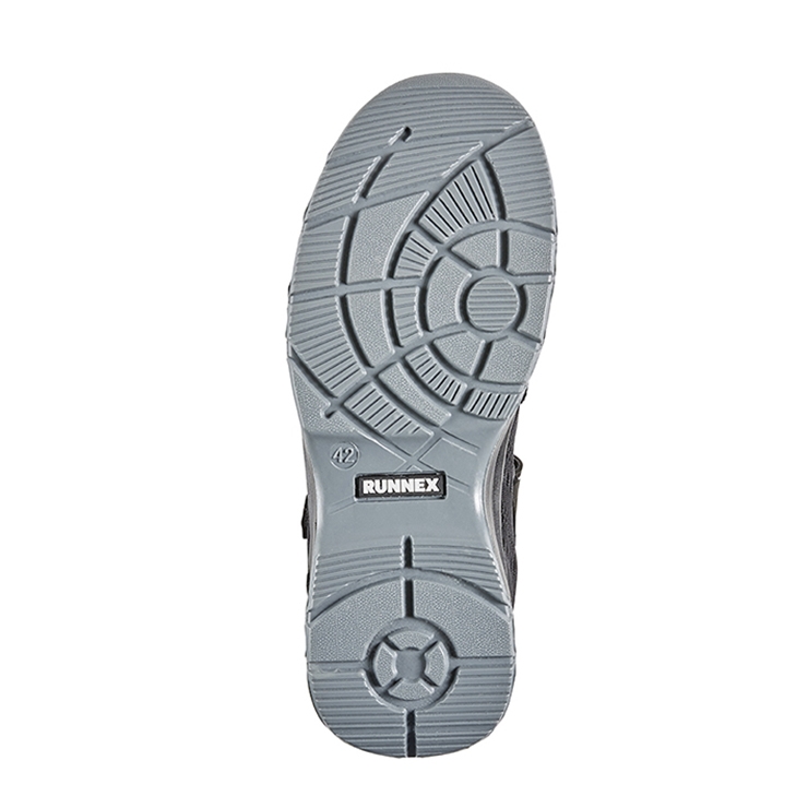 RUNNEX® S1PS ESD-Sicherheitsklettsandalen FlexStar schwarz/grau