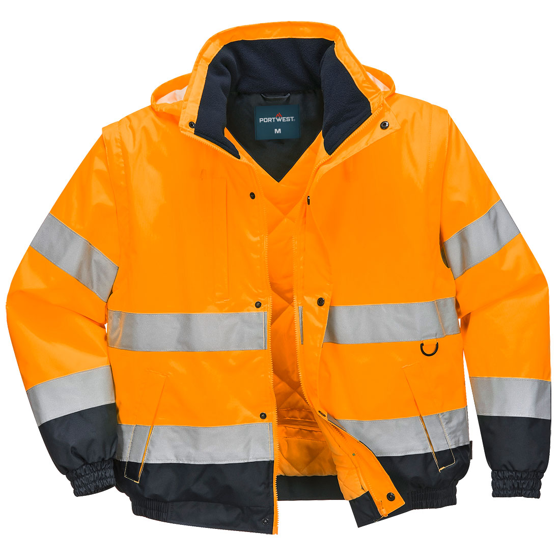 Hi-Vis Kontrast 2-in-1-Pilotjacke