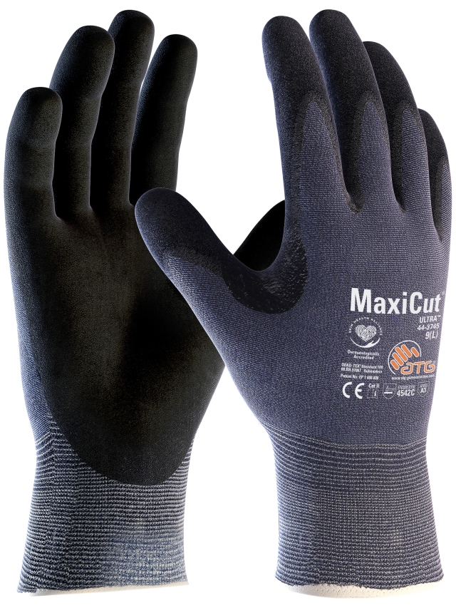 MaxiCut® Ultra™ Schnittschutz-Strickhandschuhe (44-3745) blau/schwarz