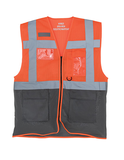 Weste – Hi-Vis Top Cool Recycled Open Mesh Executive Waistcoat
