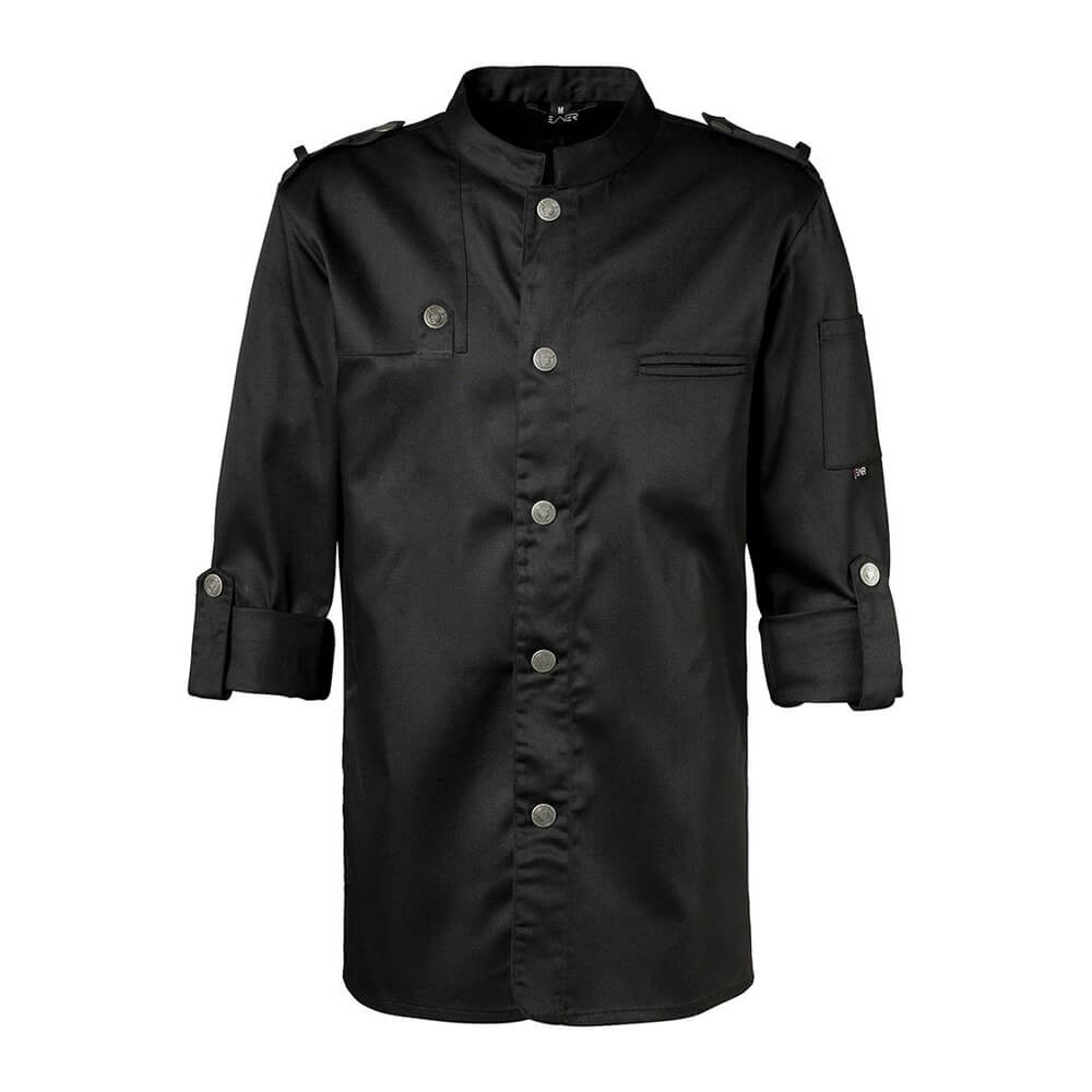 Kochjacke Bikerstyle "Limited Edition" schwarz, Größe S, SP