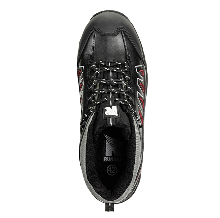 RUNNEX® S3S-Sicherheitsschnürstiefel LightStar schwarz/rot