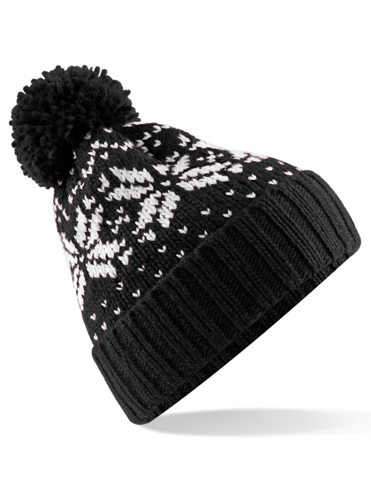 Fair Isle Snowstar Beanie