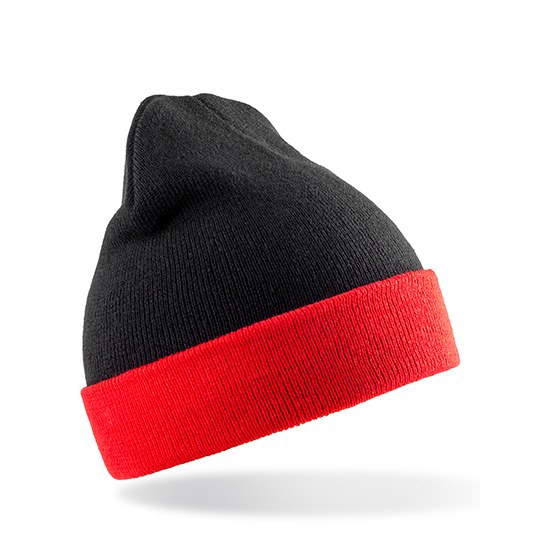 Recycled Black Compass Beanie