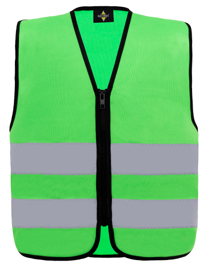 Weste – Kids´ Hi-Vis Safety Vest With Front Zipper Aalborg