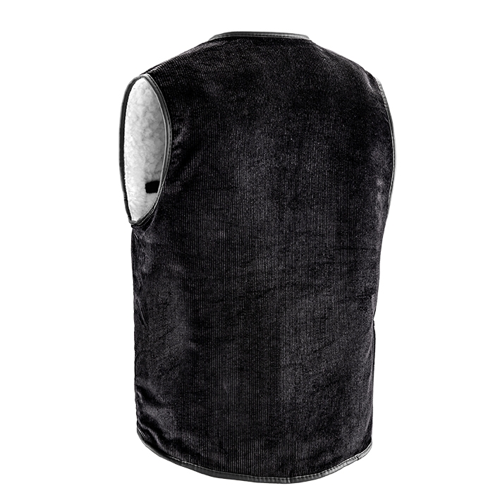 teXXor® Breitcordweste VEGA schwarz