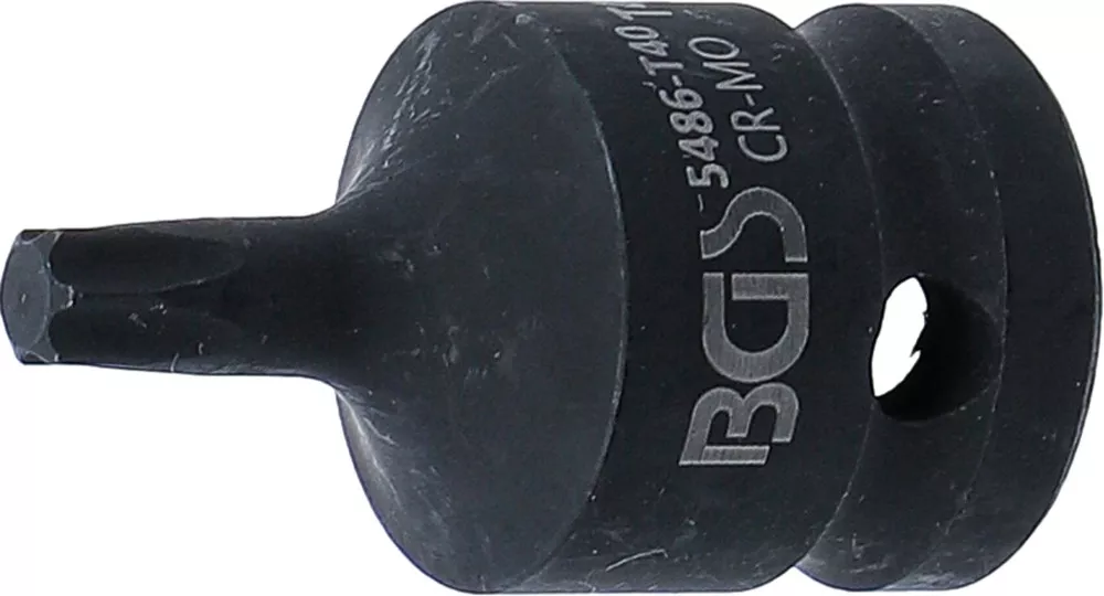 Kraft-Bit-Einsatz, Länge 42 mm, Antrieb Innenvierkant 12,5 mm (1/2"), T-Profil (für Torx) T40