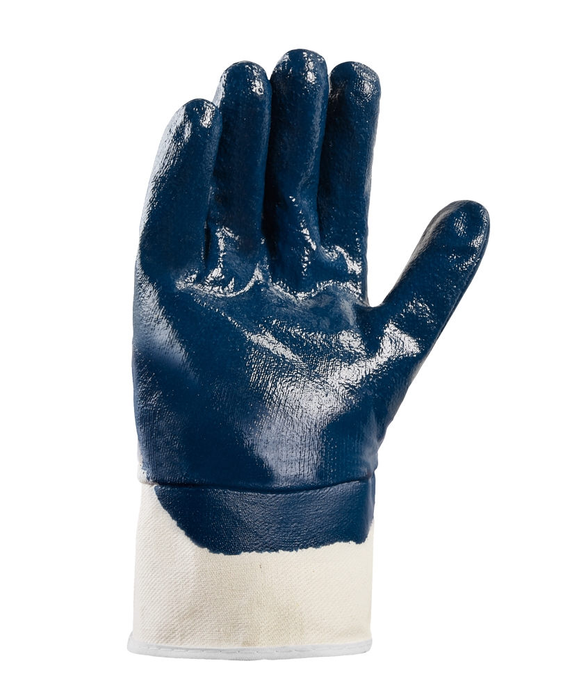 teXXor® Nitril-Handschuhe STULPE beige/blau