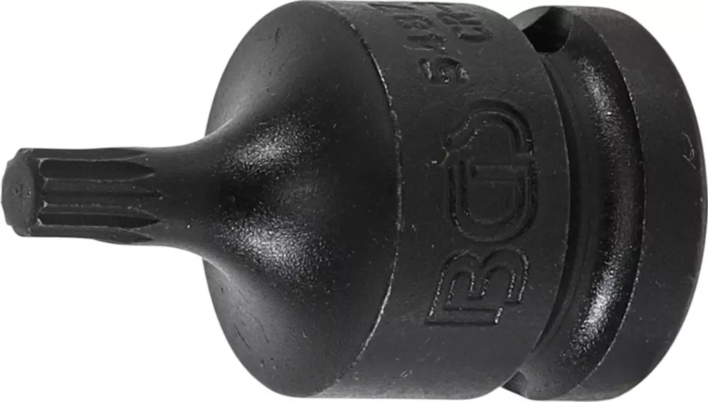 Kraft-Bit-Einsatz, Länge 43 mm, Antrieb Innenvierkant 12,5 mm (1/2"), Innenvielzahn (für XZN) M6
