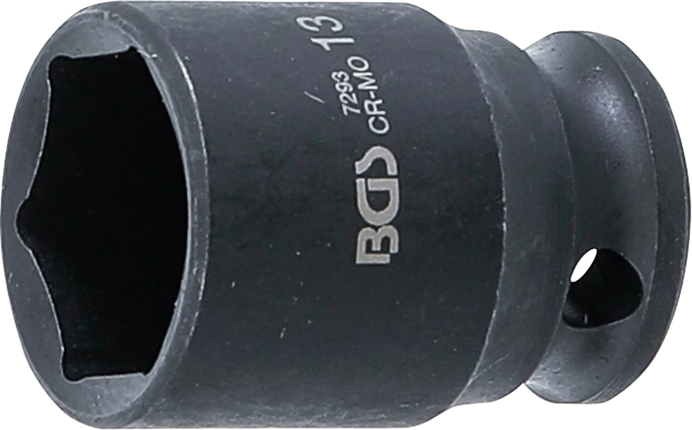 Kraft-Steckschlüssel-Einsatz Sechskant, Antrieb Innenvierkant 6,3 mm (1/4"), SW 13 mm
