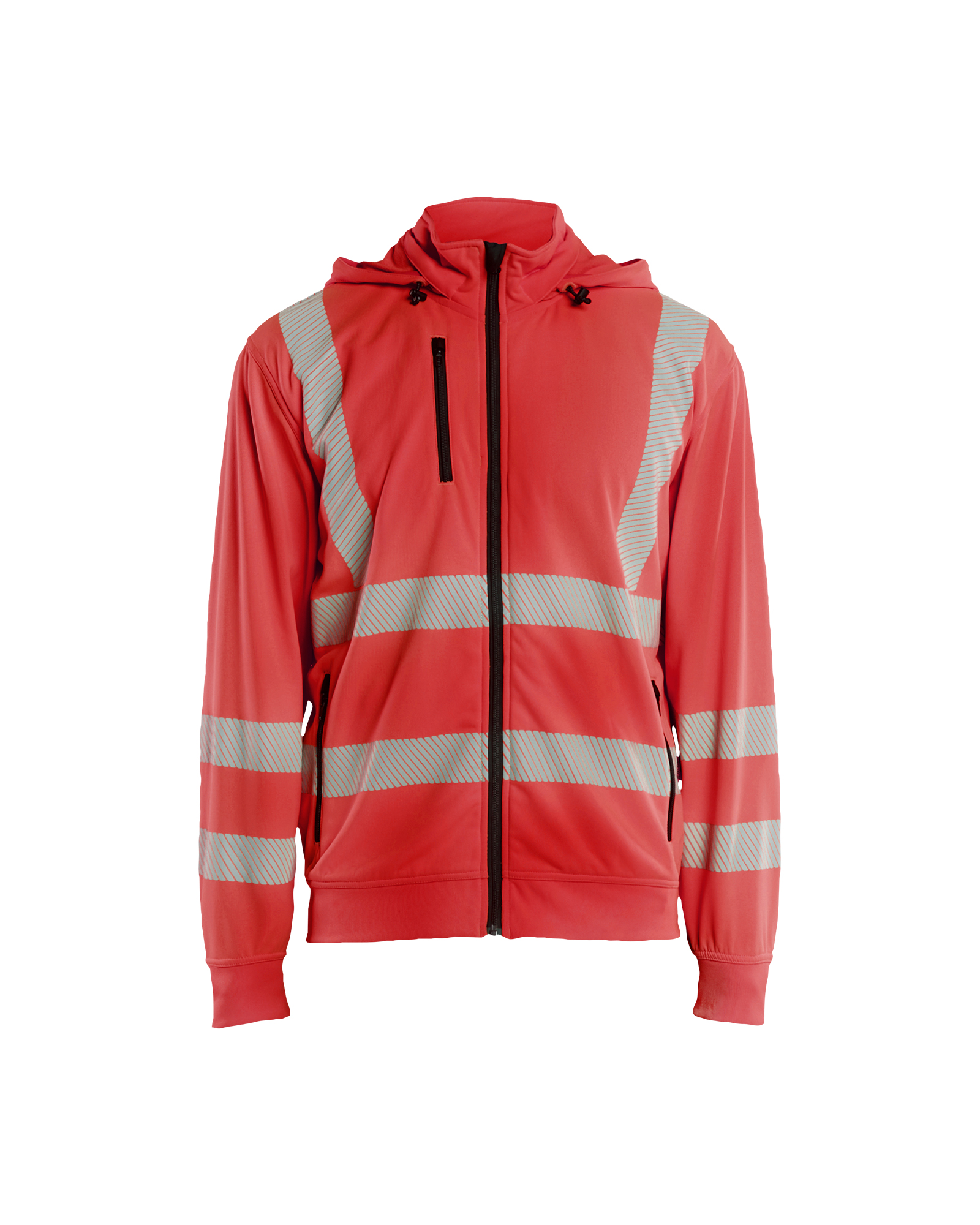 High Vis Sweatjacke mit abnehmbarer Kapuze