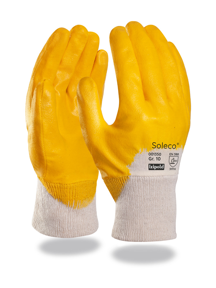 Soleco® | Baumwoll-Trikot-Handschuh | Nitril-Beschichtung
