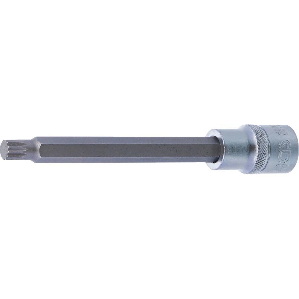 Bit-Einsatz, Länge 140 mm, Antrieb Innenvierkant 12,5 mm (1/2"), Innenvielzahn (für XZN) M9