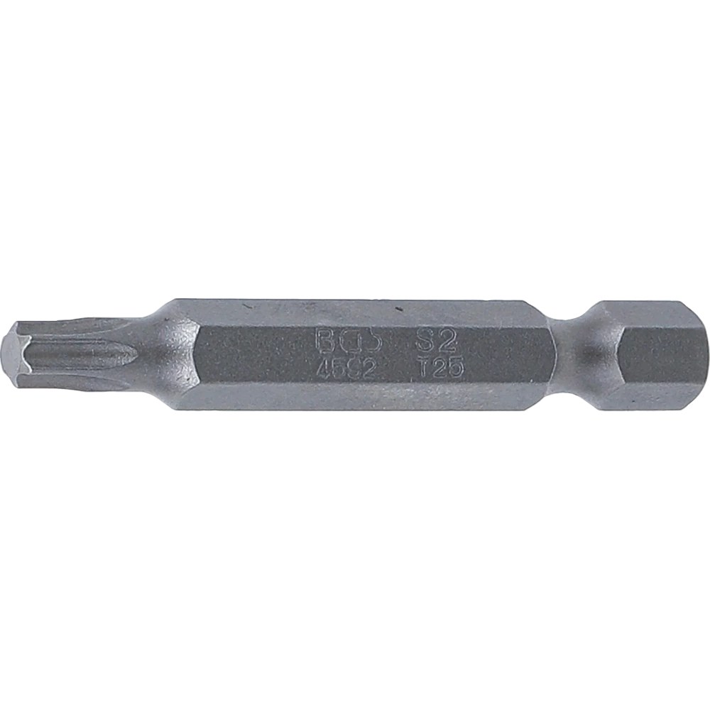 Bit, Länge 50 mm, Antrieb Außensechskant 6,3 mm (1/4"), T-Profil (für Torx) T25