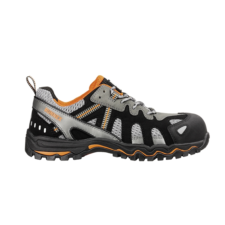 RUNNEX® S1-Sicherheitshalbschuhe LightStar schwarz/grau/orange