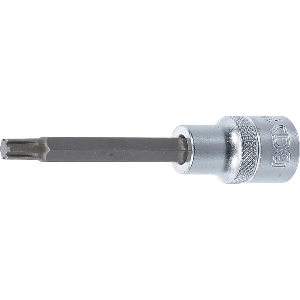 Bit-Einsatz, Länge 100 mm, Antrieb Innenvierkant 12,5 mm (1/2"), Keil-Profil (für RIBE) M7