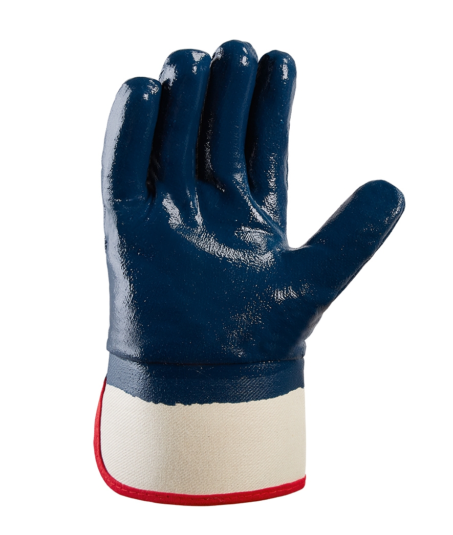 teXXor® Nitril-Handschuhe STULPE beige/blau