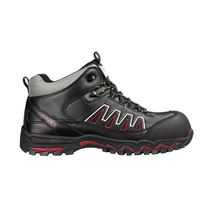 RUNNEX® S3S-Sicherheitsschnürstiefel LightStar schwarz/rot