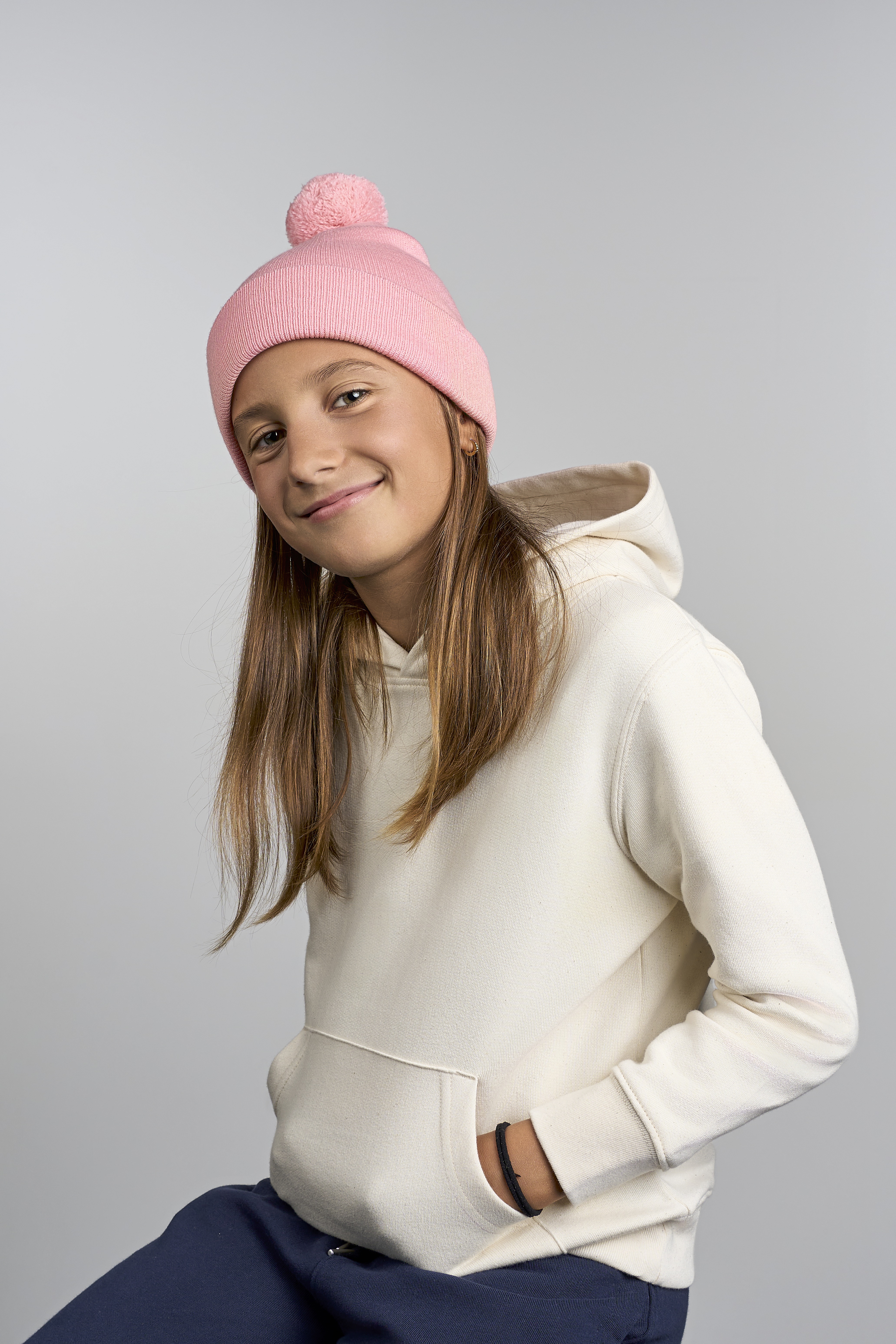 Kids Wind-s with Pompom Beanie