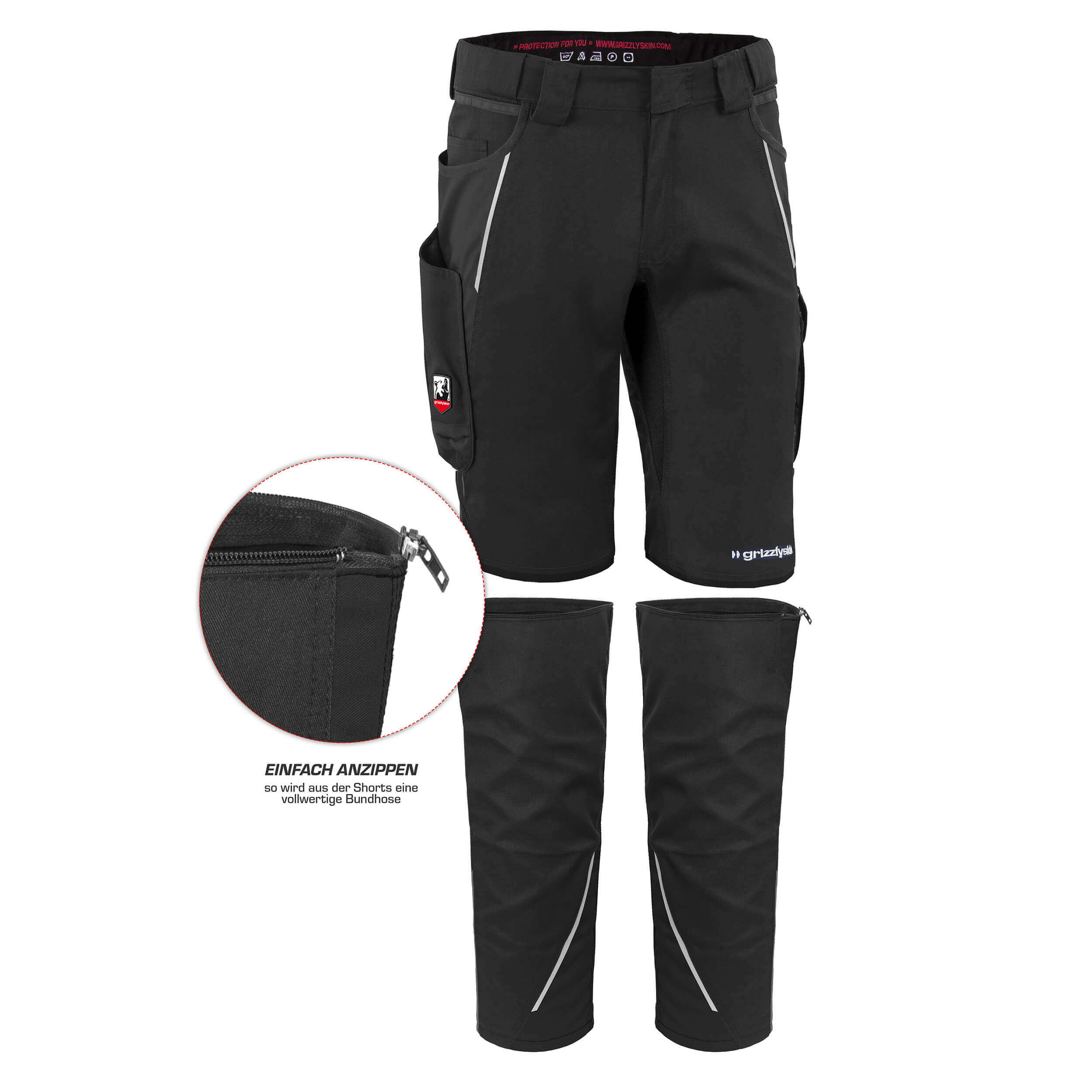 Beinlinge für Arbeitsshorts "grizzlyskin IRON"