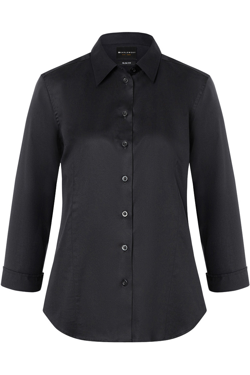 Damenbluse Active-Stretch mit 3/4-Ärmeln in Modern-Fit
