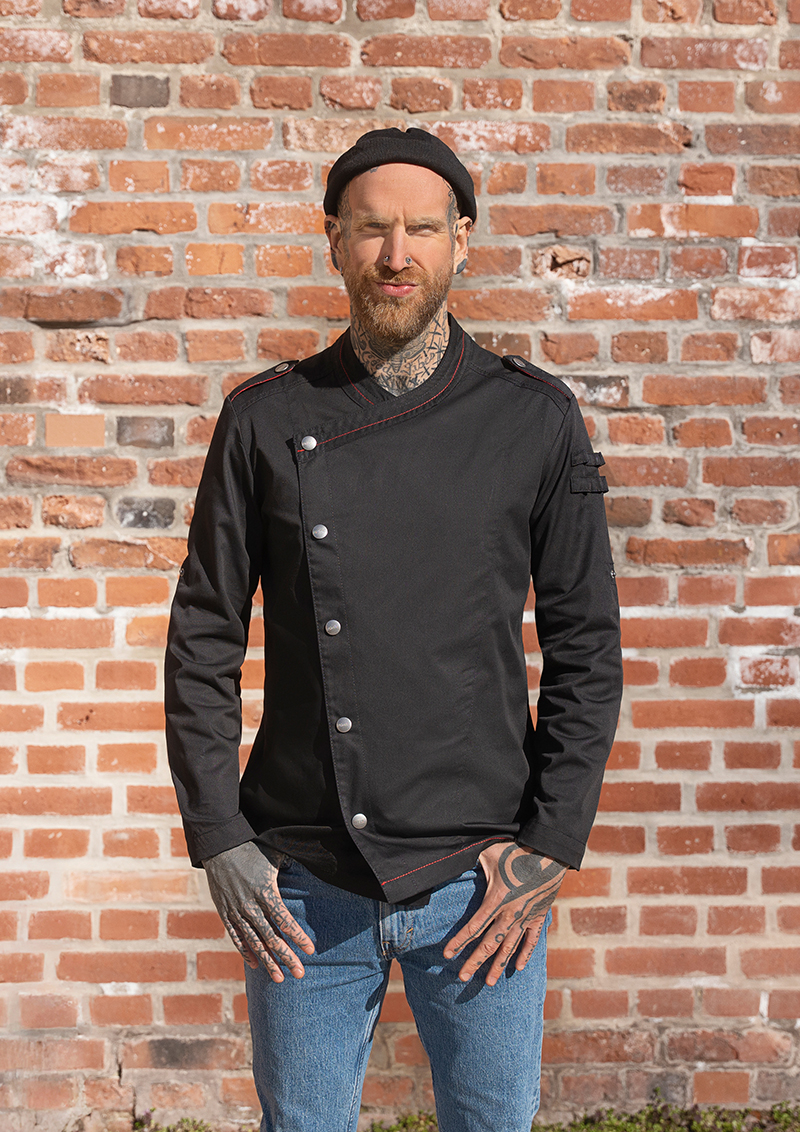Long-Sleeve Men's Chef Jacket ROCK CHEF®-Stage2