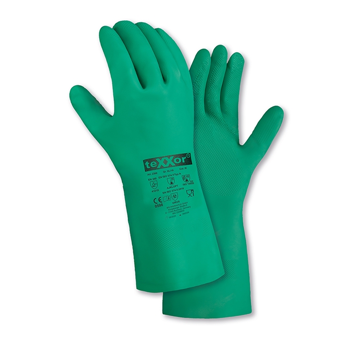 teXXor® Chemikalienschutz-Handschuhe NITRIL grün