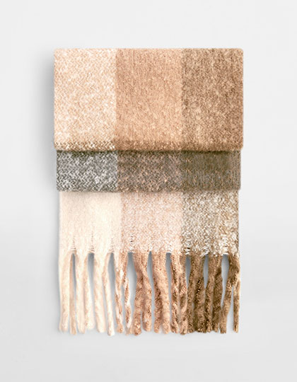 Schal – Fluffy Check Scarf