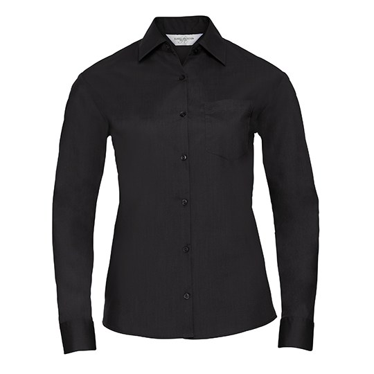 Bluse – Ladies' Long Sleeve Classic Polycotton Poplin Shirt