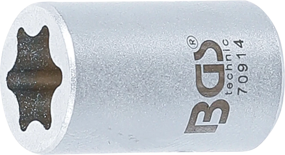 Spezial-Steckschlüssel-Einsatz, E-Profil, Antrieb Innenvierkant 6,3 mm (1/4"), SW E12, für BMW-Fensterheber