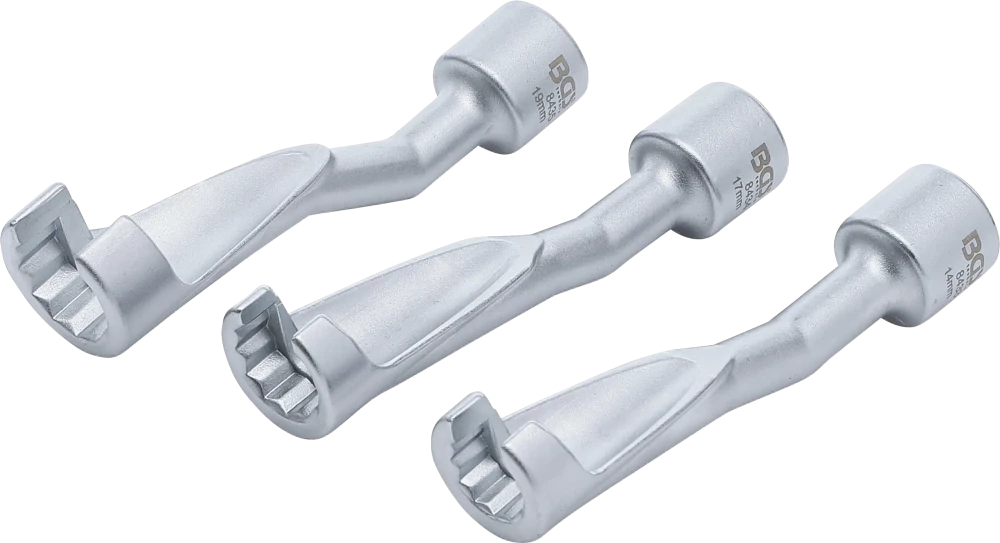 Leitungsschlüssel-Satz, offen, Antrieb Innenvierkant 12,5 mm (1/2"), SW 14 - 17 - 19 mm
