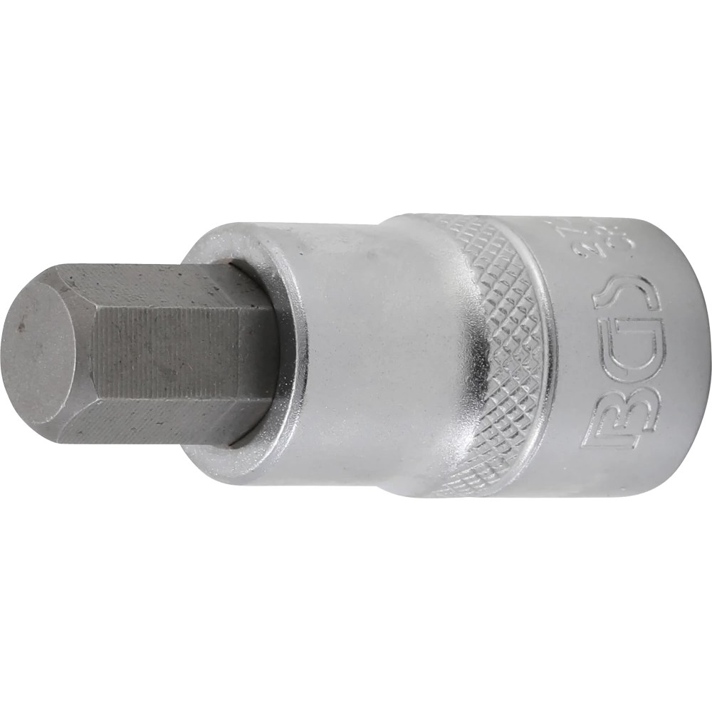 Bit-Einsatz, Länge 55 mm, Antrieb Innenvierkant 12,5 mm (1/2"), Innensechskant 15/32"