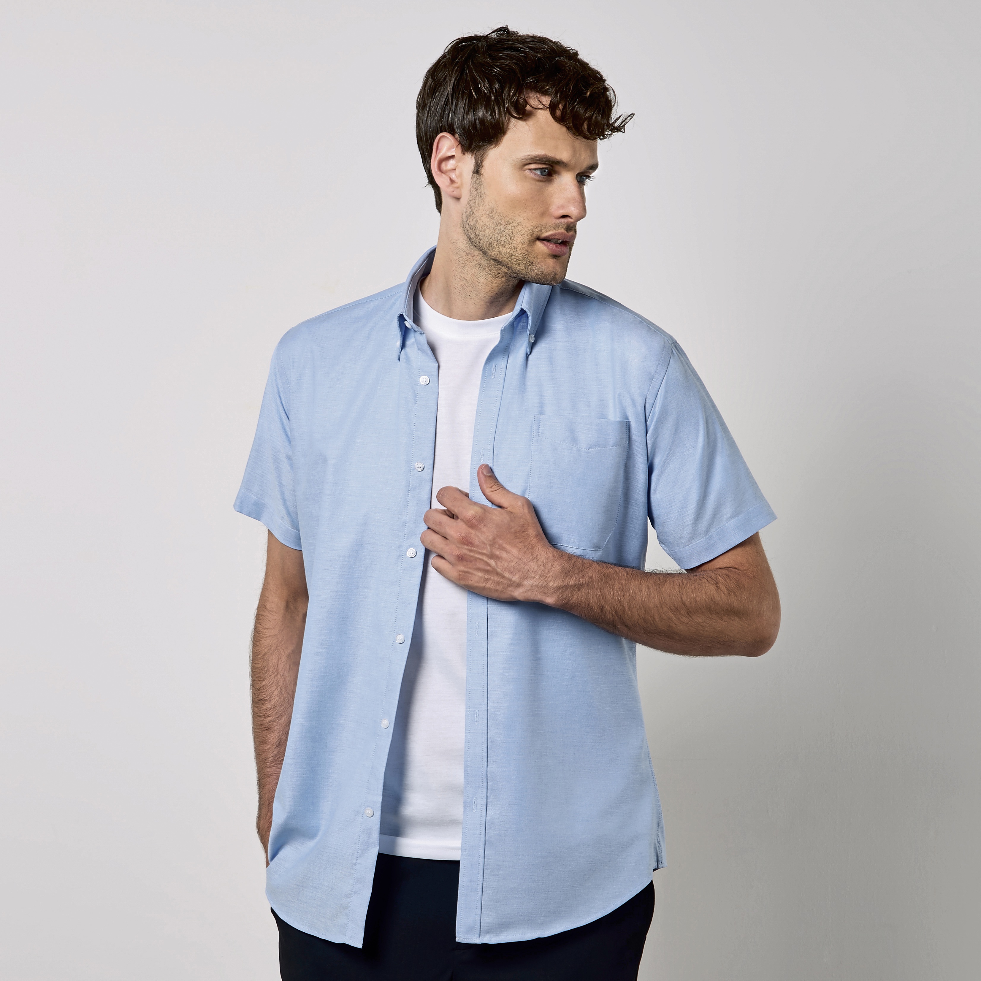 Hemd – Men´s Slim Fit Workwear Oxford Shirt Short Sleeve