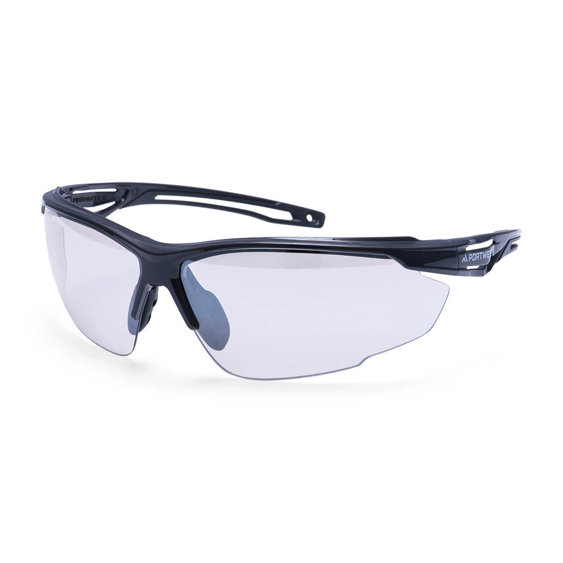 Anthrazitfarbene Schutzbrille