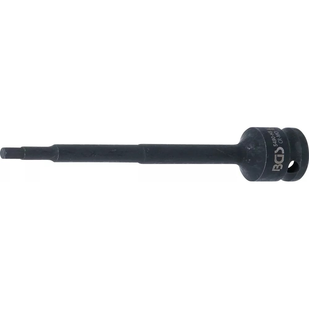 Kraft-Bit-Einsatz, Länge 150 mm, Antrieb Innenvierkant 12,5 mm (1/2"), Innensechskant 5 mm