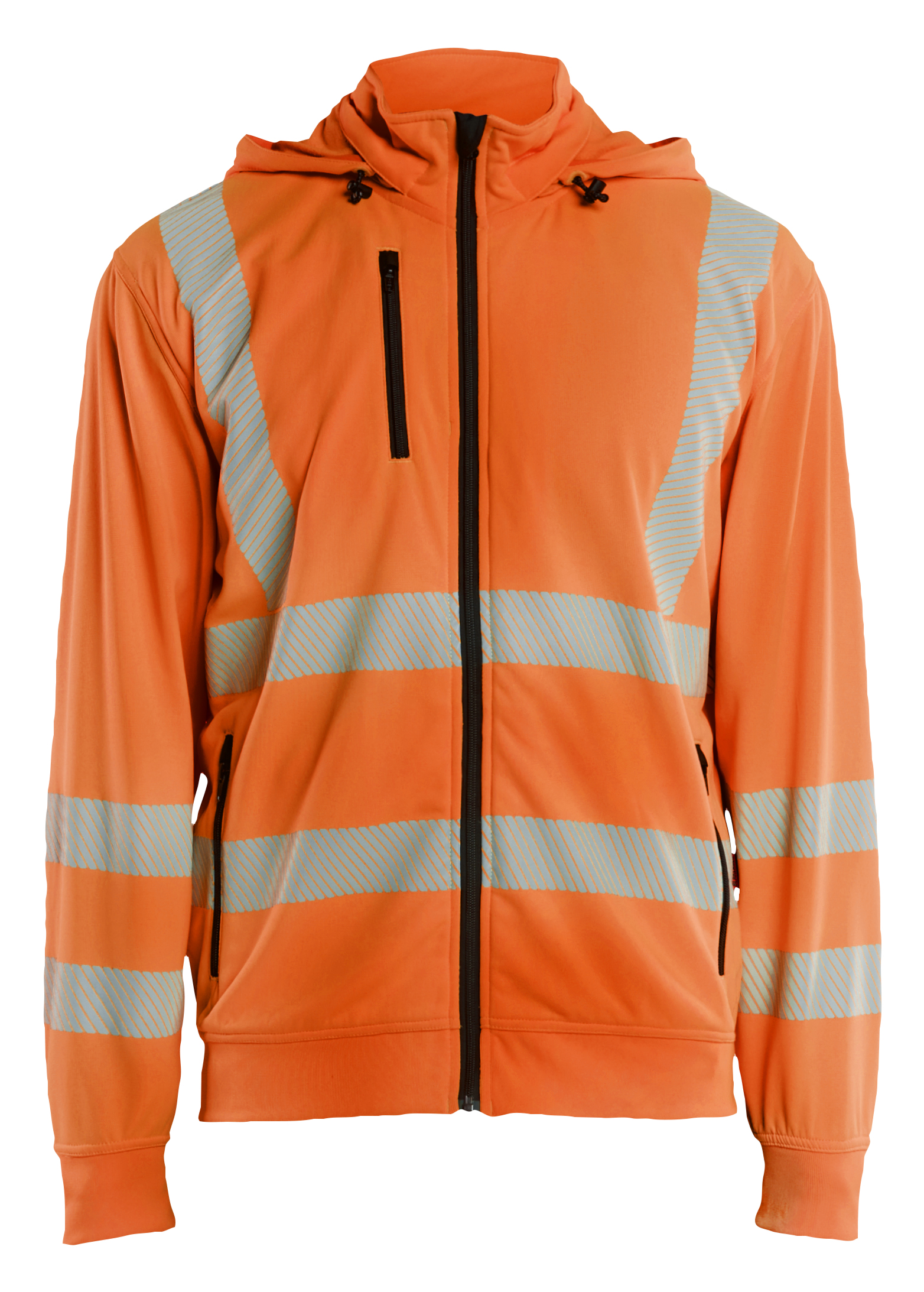 High Vis Sweatjacke mit abnehmbarer Kapuze