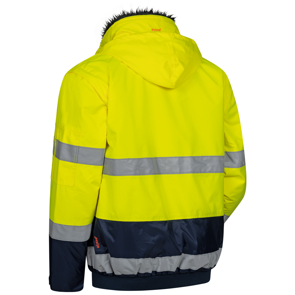 Warnschutzpilotjacke, Gelb/Marine Siegfried