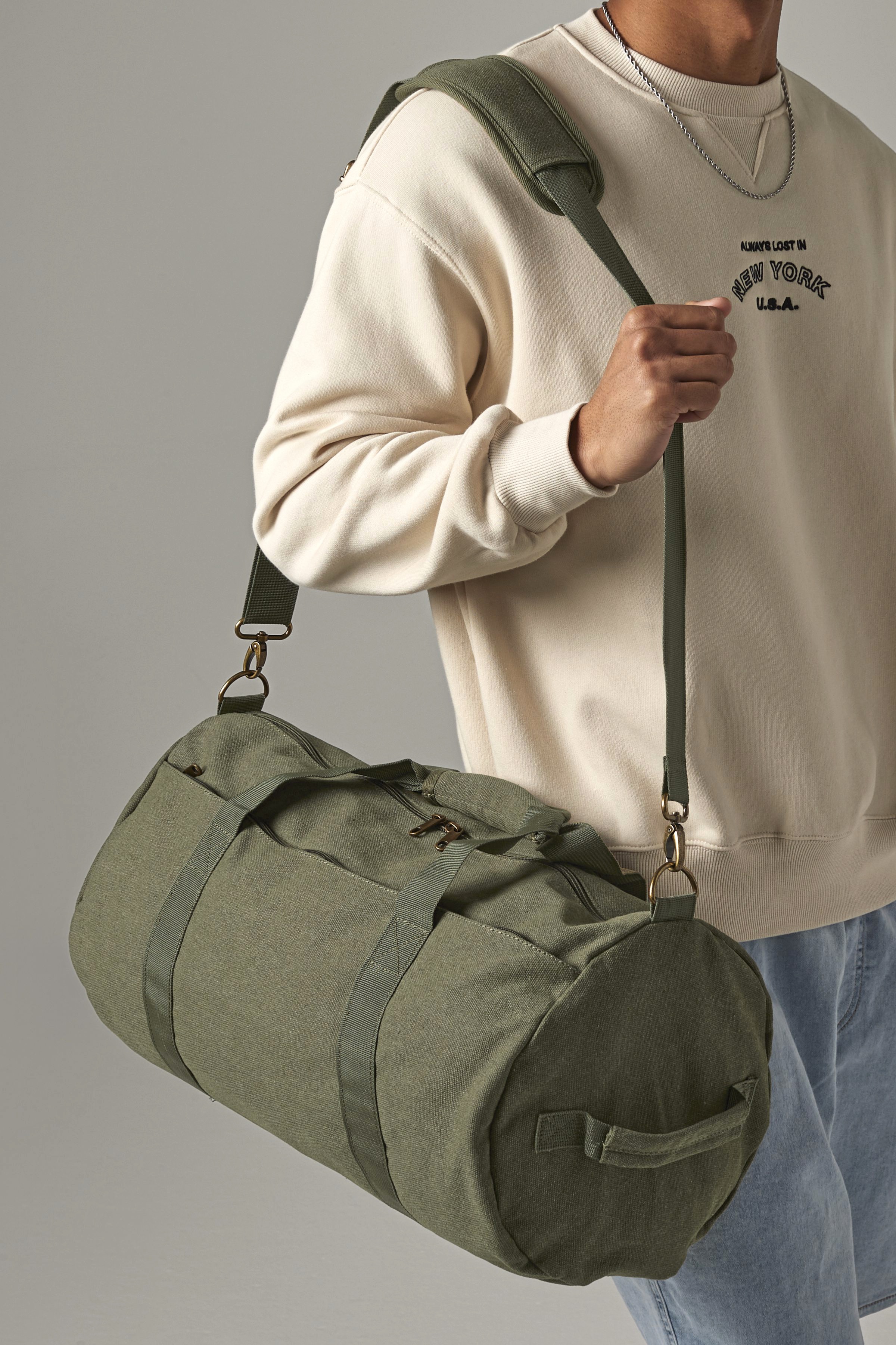Tasche – Vintage Canvas Barrel Bag
