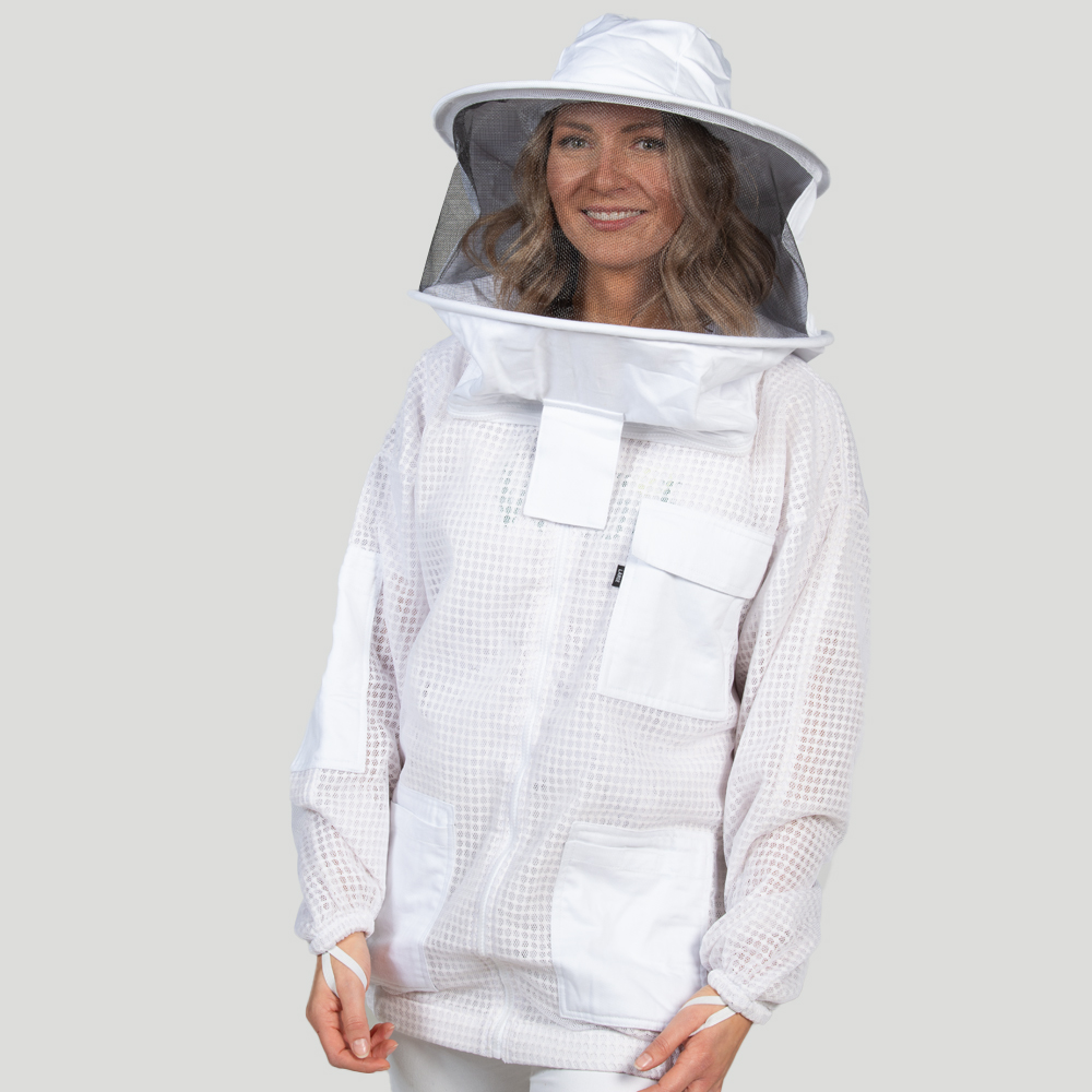 Imkerjacke mit Hut, weiß