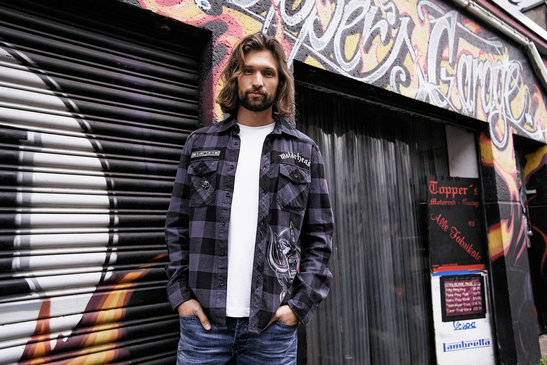Motörhead Check Shirt Long Sleeve