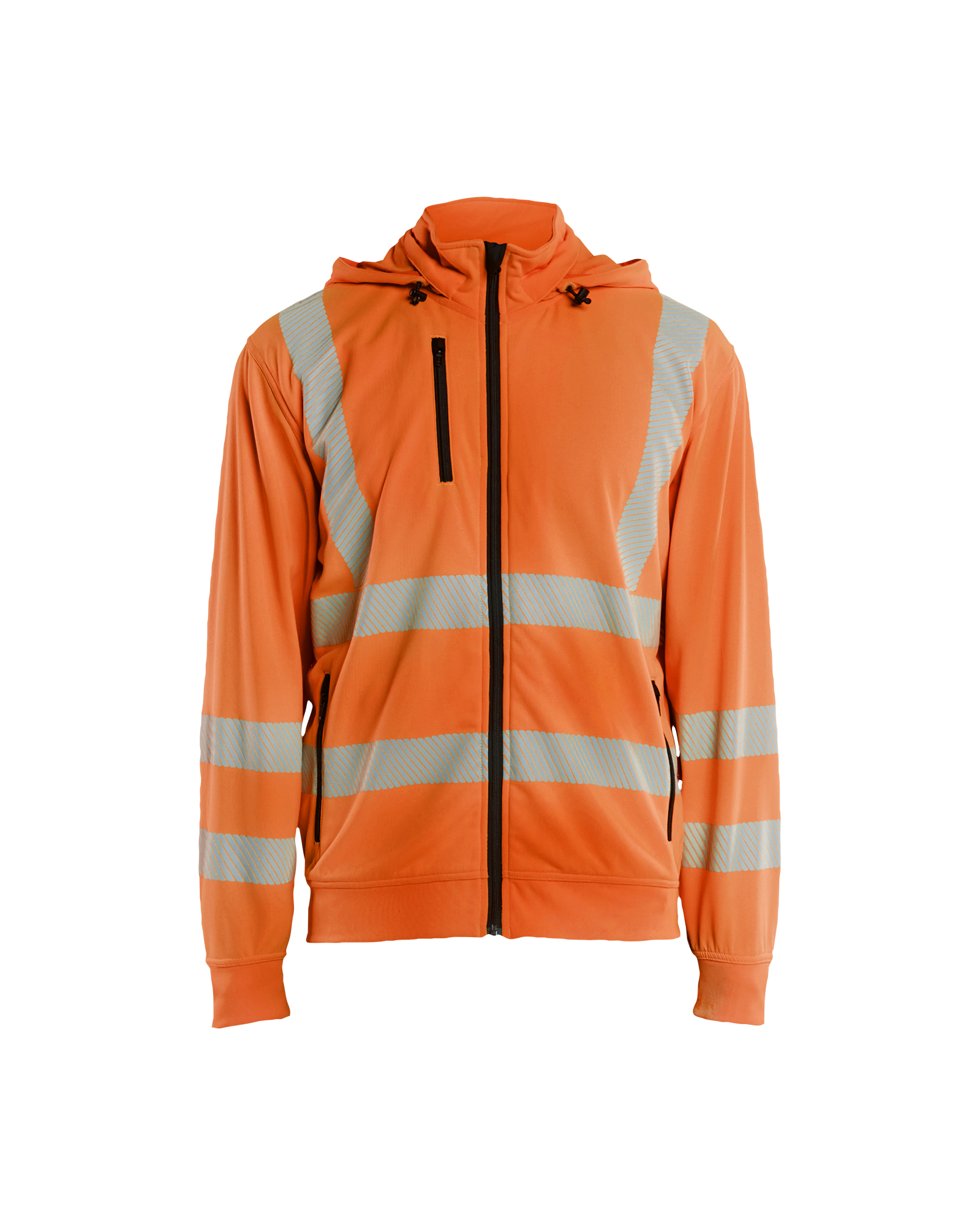High Vis Sweatjacke mit abnehmbarer Kapuze