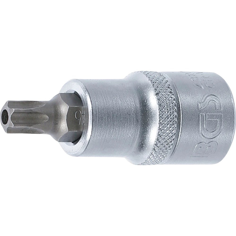Bit-Einsatz, Antrieb Innenvierkant 12,5 mm (1/2"), T-Profil (für Torx) mit Bohrung T45