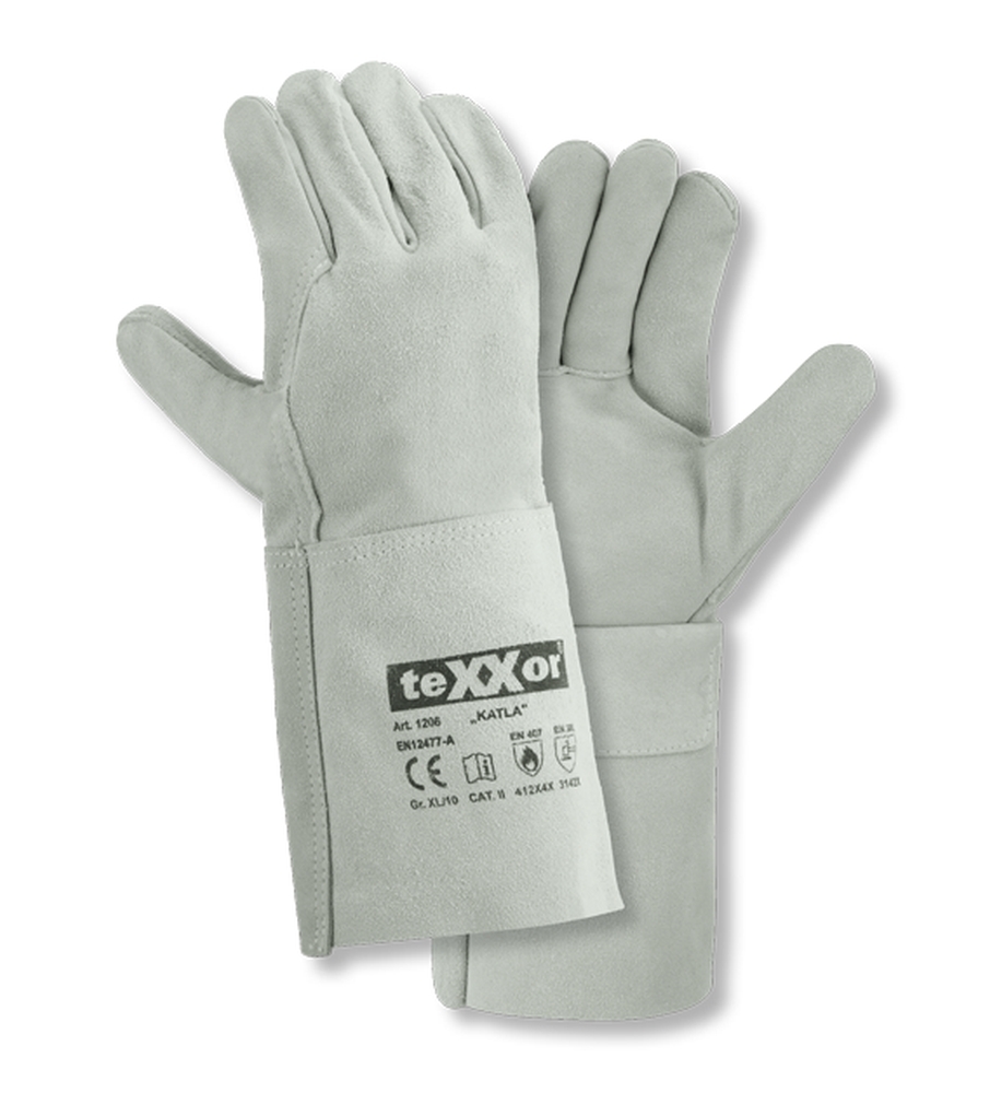 teXXor® Schweißerhandschuhe KATLA natur