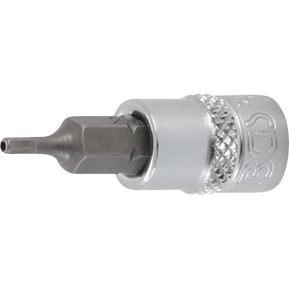 Bit-Einsatz, Antrieb Innenvierkant 6,3 mm (1/4"), Innensechskant mit Bohrung 2 mm