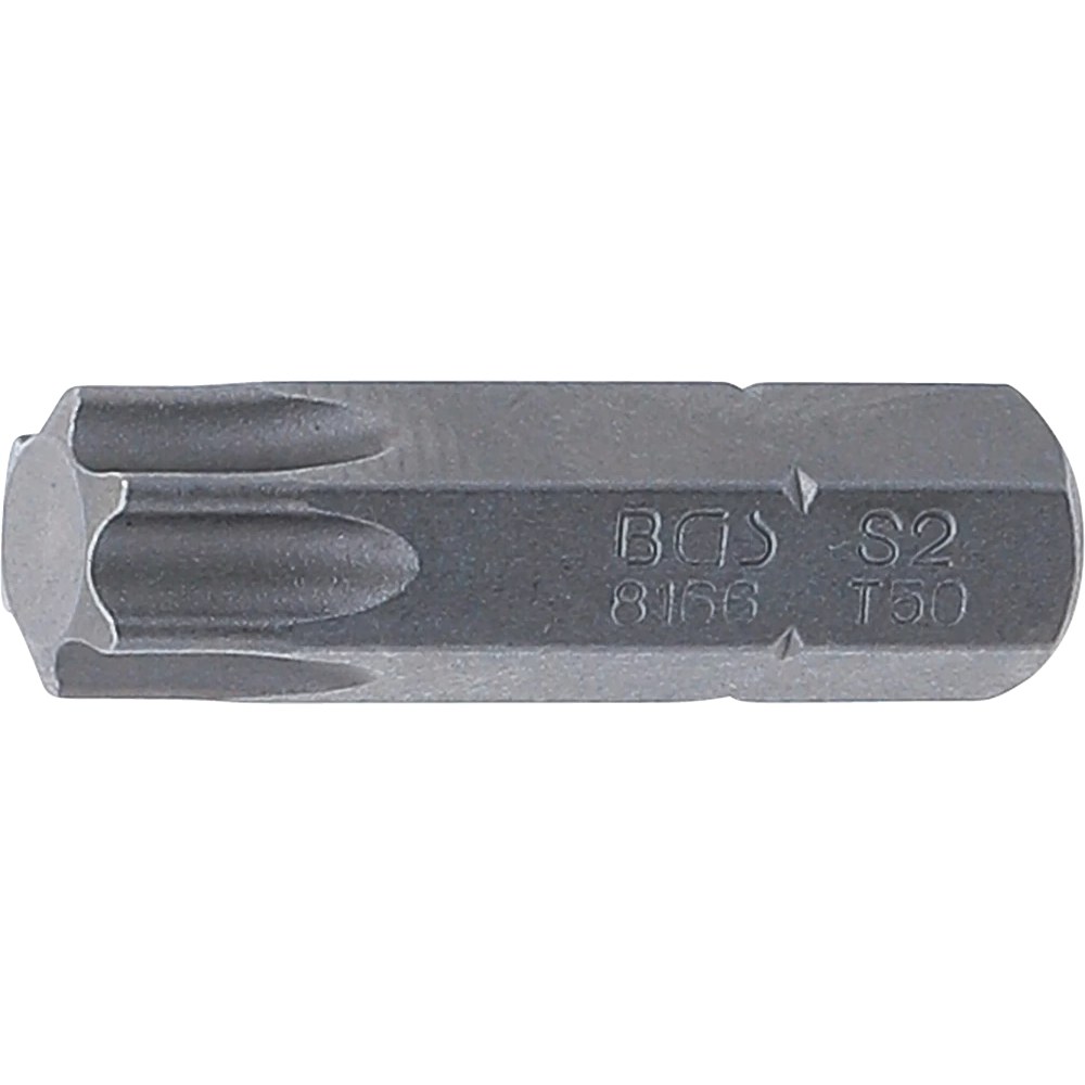 Bit, Länge 30 mm, Antrieb Außensechskant 8 mm (5/16"), T-Profil (für Torx) T50